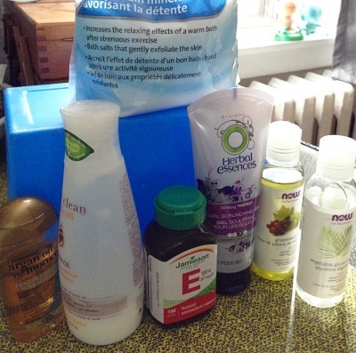 Enough ingredients to make countless bottles of Surf Spray and Body Oil Mist