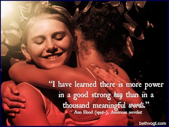 A good strong hug. Hood. 2014