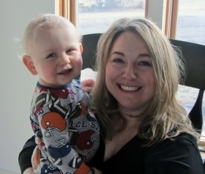 Heather Lantz with son