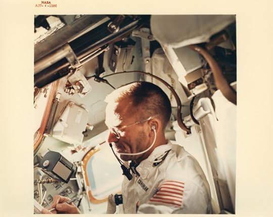 15 - Walter Schirra - On-board portrait of astronaut Walter Cunningham, Apollo 7, October 1968