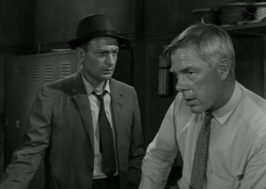 Lee Marvin in the Twilight Zone episode, Steel.