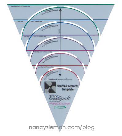 2015 Adventure Quilt Block of the Month by Nancy Zieman/Carefree Curves Template