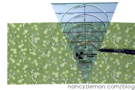 2015 Adventure Quilt Block of the Month by Nancy Zieman/Carefree Curves Template