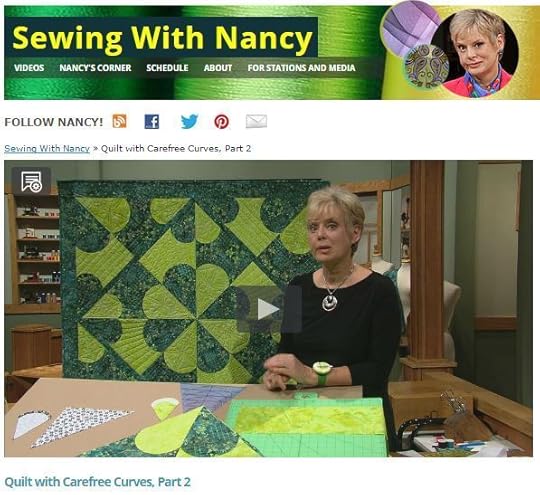 2015 Adventure Quilt Block of the Month by Nancy Zieman/Carefree Curves Template