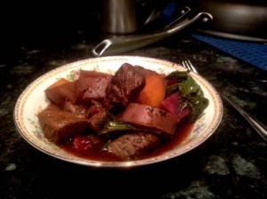 beef stew with cranberries 