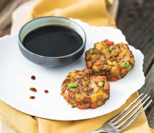 Potato & Pea Samosa Cakes from I Could Never Go Vegan | HealthySlowCooking.com