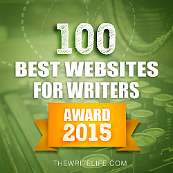Badge for 100 Best Websites for Writers: Award 2015
