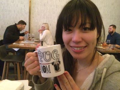 Akemi's new hot chocolate mug.
