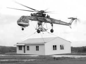 Sikorsky Sky-crane helicopter