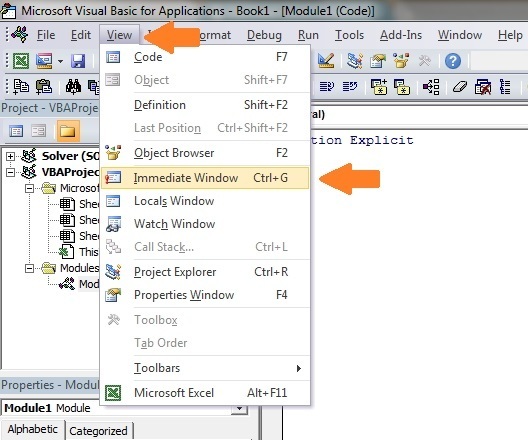 ImmediateWindow