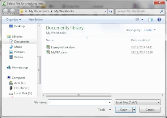 FileDialog VBA Workbook