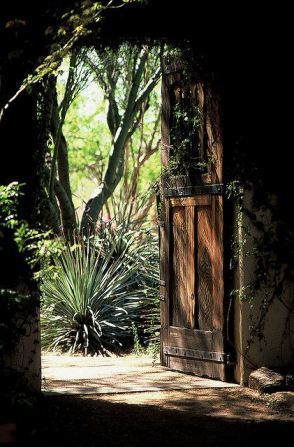 A doorway at Tohono Chul--