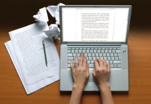 writer at work