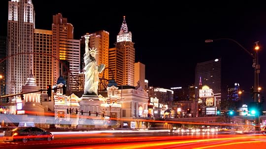Las Vegas night traffic