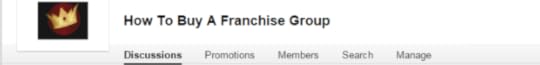  linkedin group on buying a franchise 