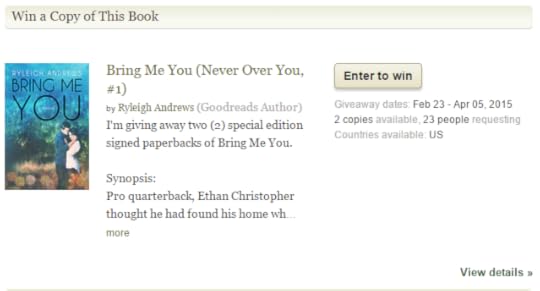 goodreads BMY PB contest