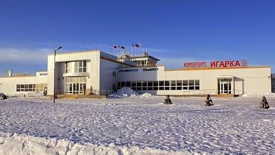 Igarka Airport, Russia - covered in snow