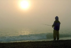 Fisherman Beaufort Sea Arctic National Wildlife Refuge ANWR .