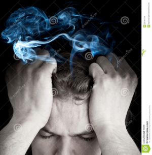 Stock Photo: Stressed man with smoking head More www.dreamstime.com