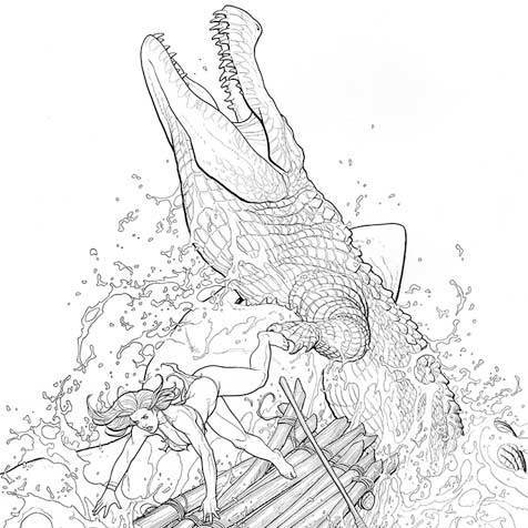 Frank Cho: Jungle Girl season 3 issue 3 cover inks