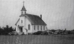 The old church built just beyond the 'north 40' of our farm.