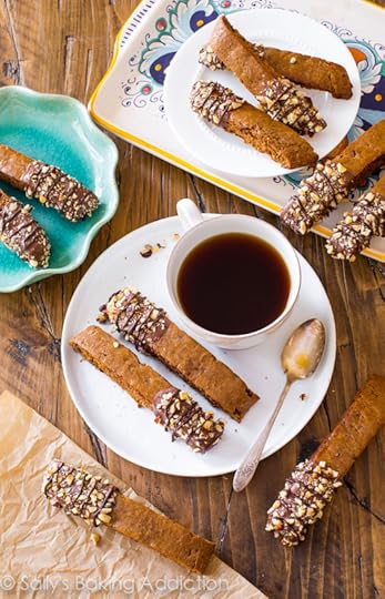 Mocha Chip Biscotti recipe on sallysbakingaddiction.com-- my favorite biscotti recipe with tons of chocolate and coffee flavor!