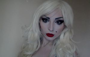 Darling being doll-like.