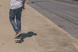 boy on skateboard