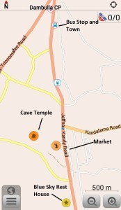 Dambulla Cave Temple review - Map of Dambulla