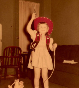 Sheila as cowgirl 1955