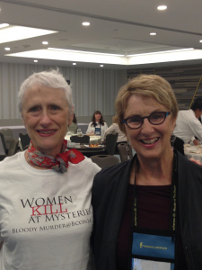 Terry Shames with Sara Paretsky.