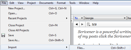 Scriv Import