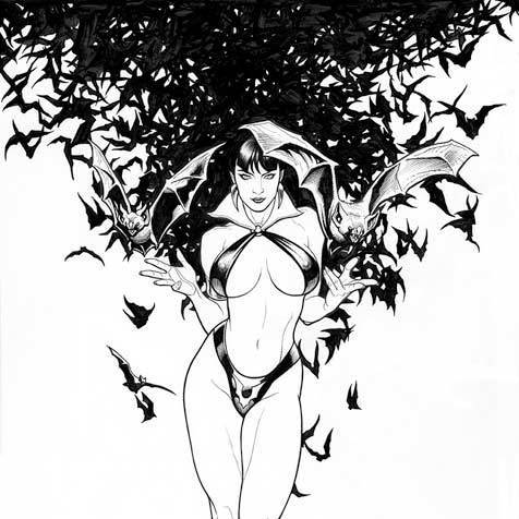 Big Wow Comic Fest Vampirella Adam Hughes Frank Cho