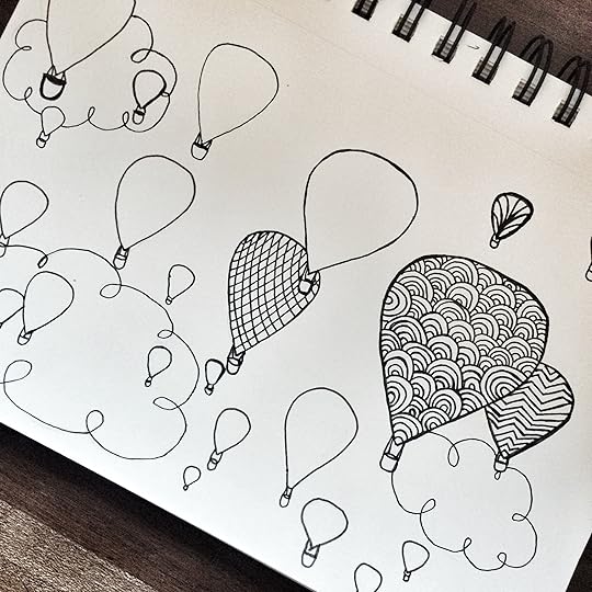 Hot Air Balloon Doodle