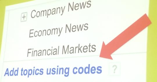 Topics codes slide