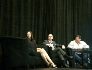 Panelists Mindy Weinstein, Gene and Bill Hunt at SMX West 2015