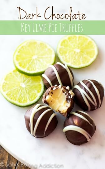 Dark Chocolate Key Lime Pie Truffles recipe on sallysbakingaddiction.com