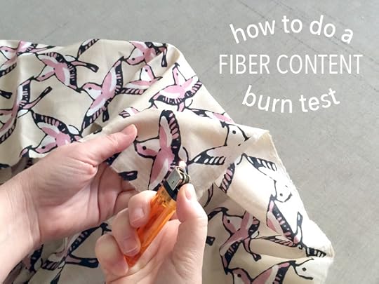 how to do a burn test for fiber content on craftsy by christine haynes