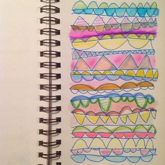 some more pattern drawing in process, for cards and home decor items #pattern