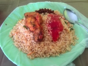 ayurvedic massage experience - chicken fried rice 