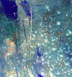 Discarded piece of gelli-plate print.