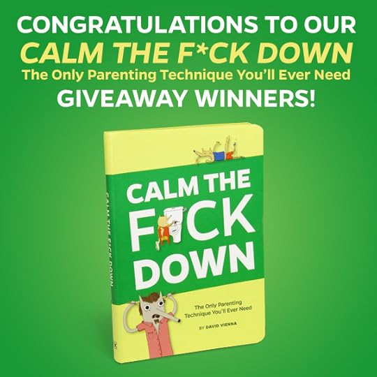 Calm the F*ck Down Giveaway Winners