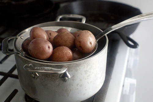 boiled potatoes