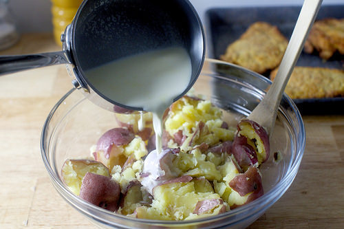 just a little splash of light cream