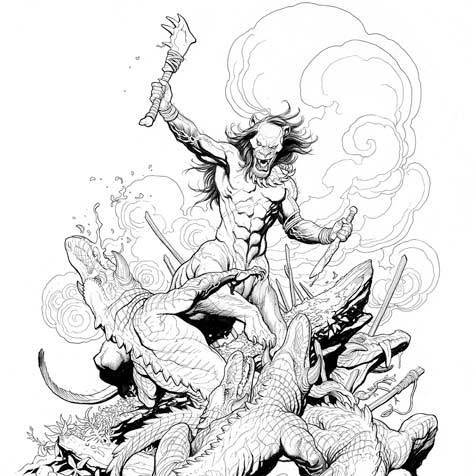Frank Cho Tribes of Kai, Lance HaunRogue, Daren Bader, Flesk Publications, pin-up art