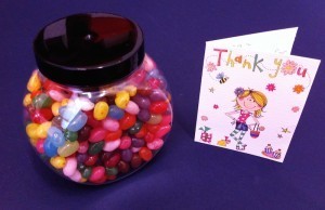 My scrumptious thank you gift from the pupils!