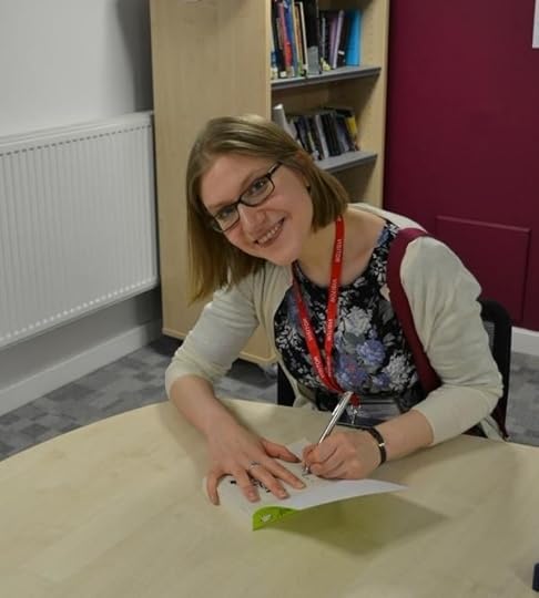 Signing books at St Mary's Cambridge