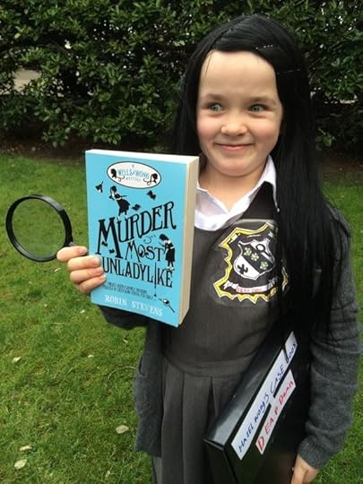 Hazel with her magnifying glass!