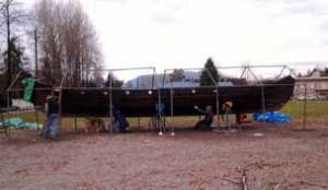 Scandinavian Centre dinner, Munin ship. Viking longboat