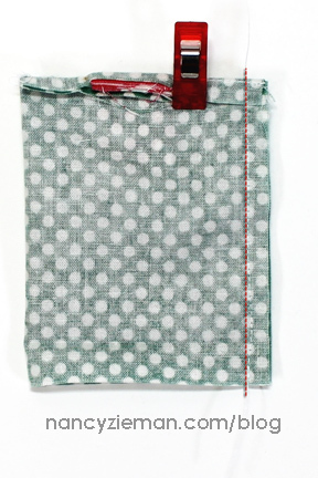 Sew Mini Fabric Sacks/Fabric Scraps/Nancy Zieman